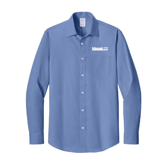 Brooks Brothers Wrinkle-Free Stretch Pinpoint Spread Collar Shirt